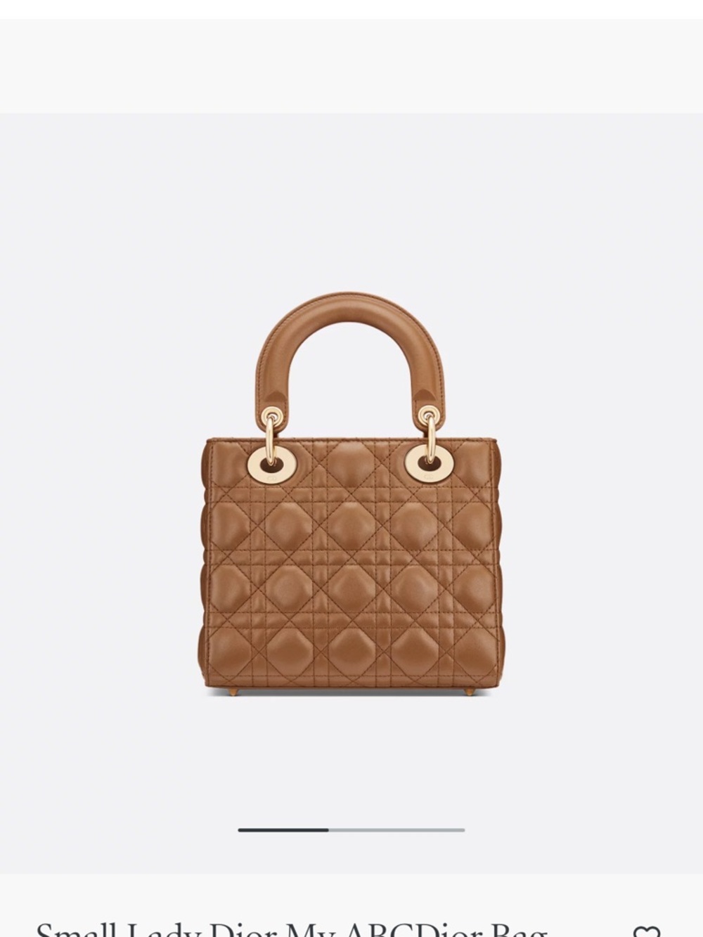 Dior Small Lady Dior MyABC Satchel in Tan Leather with Gold Hardware - Picture 3 of 14